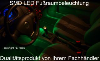 2x Fußraumbeleuchtung SMD LED Streifen Lichtleiste Grün