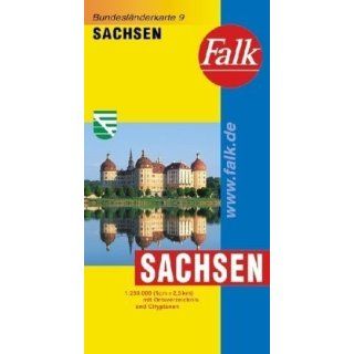Falk Bundesländerkarte Deutschland Sachsen 1250 000 