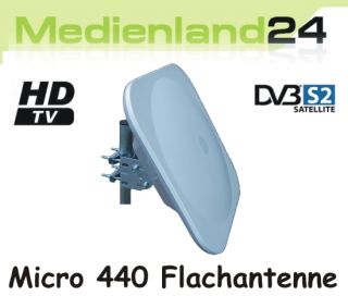 Micro Flat 440 Flachantenne mit integrierten Single LNB