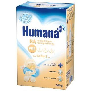 Humana Anfangsmilch Pre, 4er Pack (4 x 500 g Stück) 