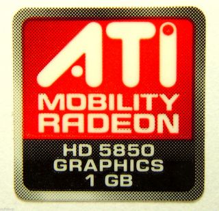 Mobility Radeon HD5850 Graphics 1GB Sticker 16 x 16.5mm [444]