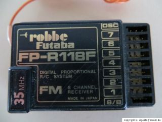 ROBBE/ FUTABA EMPFÄNGER FP R118F 8 CH FM 35MHz