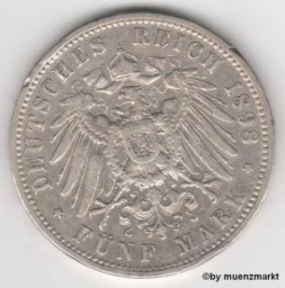 Mark Deutschland Preußen Königreich ( A ) 1898