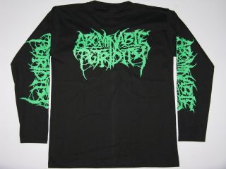 ABOMINABLE PUTRIDITY Death Metal Long Sleeve Mens T Shirt Size M
