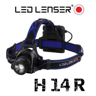 LED LENSER H14R Kopflampe Taschenlampe H14 R inkl. Akkus & Halterung
