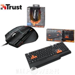 Trust GXT 18 Gaming Tastatur 17468 + GXT 32 Gaming Maus 17530 Gamer