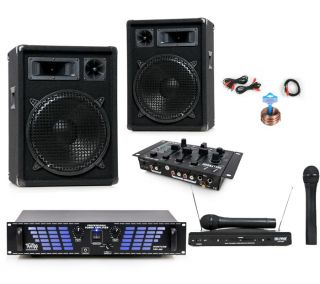 LUXUS Eventbeschallung PA Lautsprecher Mixer DJ Anlage