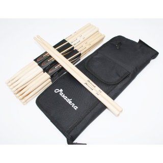 12 Paar Drumsticks 7A (24 Stück) + dicke Tasche 