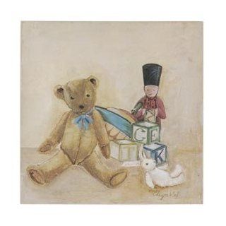 60407     Spielzeug Teddy Bär Bausteine Kinderzimmer     Gemälde