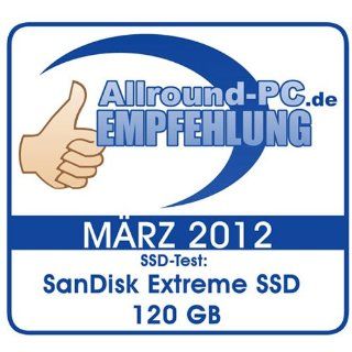 SanDisk Extreme 120GB interne SSD 2,5 Zoll Computer
