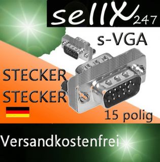 mini s VGA Adapter Gender Changer Stecker 15pol D Sub