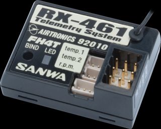 Sanwa 101A31074A M12 Sender und RX 461 Empfänger mit Sensoren