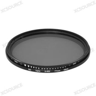 Slim 77mm Variable Neutral Density Fader ND Filter ND2 ND8 ND16 to