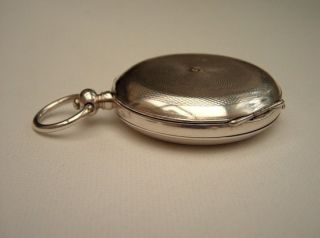 alte Taschenuhr aus Silber von Brenets, Kompensations Unruhe