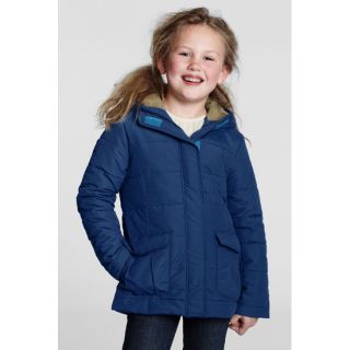 LANDS´ END Mädchen Parka Wolljacke Fleecefutter Polyester