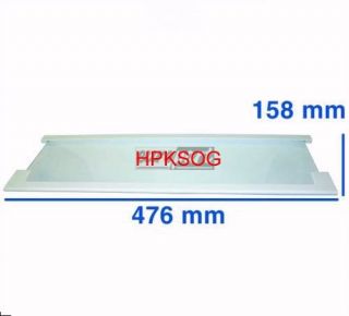 Glasplatte für Kühlschrank AEG Küppersbusch 476x158 mm