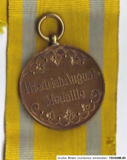 Weltkrieg Orden Sachsen, Friedrich August Medaille in Bronze