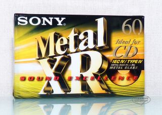 SONY Metal XR 60 for CD 1999 Typ IV position Kassetten tape cassette
