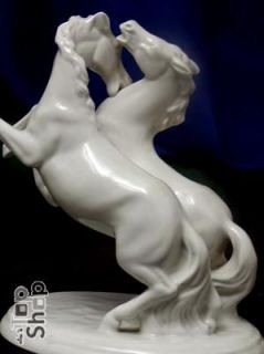 PFERDE Pferd Porzellan SCHAUBACH Schaubachkunst Skulptur Figur German