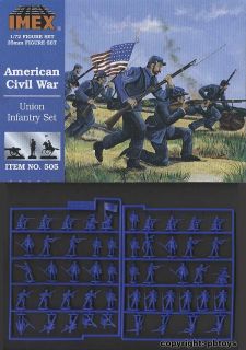 72 Figuren IMEX 505 US Buergerkrieg Nordstaaten Yankee Infanterie