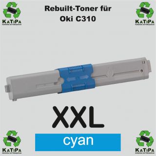 OKI Toner für C310 C330 C500 C510 C530 44469706 cyan XXL Version