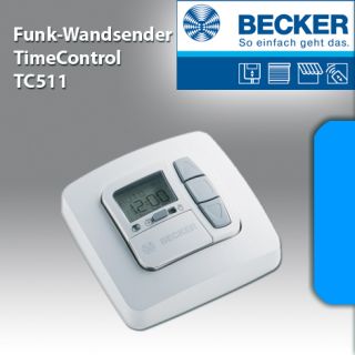Becker Funk Wandsender TimeControl TC511 mit Zeitschaltuhr, für
