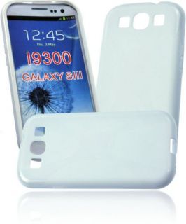 Silikon Case Schutzhülle WEIß Samsung Galaxy S3 i9300 Tasche Cover