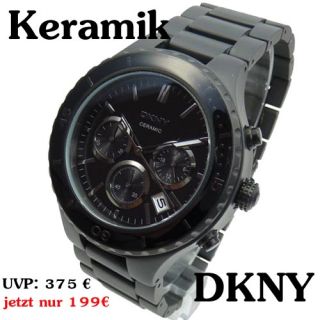 DKNY Keramik Uhr Herrenuhr Chrono NY8188 Ceramic Uhren Armbanduhr