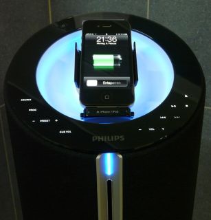 Philips DCM580 Musiktower CD Player UKW Tuner iPod iphone Dock