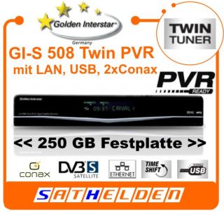 Golden Interstar GI S 508 Twin PVR 250GB Satreceiver