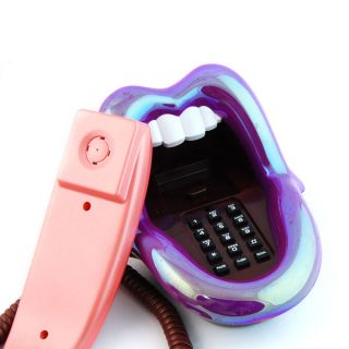 Neu amüsant Lippen Telefon Mund und Zunge Schnurgebundene Telefon