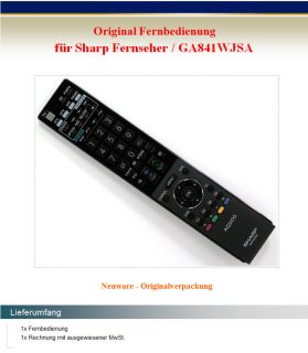 Original Fernbedienung für Sharp GA841WJSA LCD TV AQUOS Remote