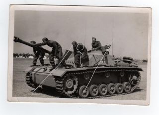 Original Foto 2WK, Panzer STUG III Langrohr einer Elite Einheit