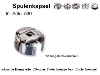 Spulenkapsel für ADLER 530  + Fadenbremse  #AZ(1)