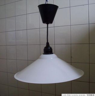 alte Kellerlampe Dachbodenlampe Küchenlampe Blechschirm Deckenlampe