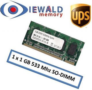 Hynix 1GB DDR2 533 Mhz Speicher Ram SoDimm 200pin Pc 4200s 200pin