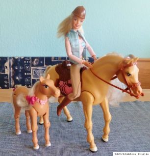 Super*** Barbie mit Pferd Tawny und Fohlen