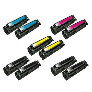 10 Toner ProSerie für HP CC530A CC531A CC532A CC533A