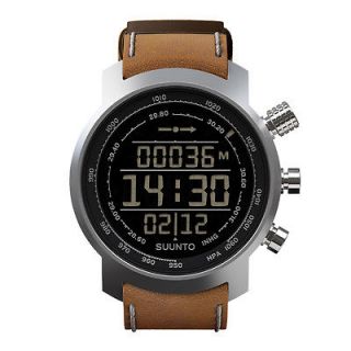 BRAND NEW SUUNTO SS018733000 ELEMENTUM TERRA BROWN LEATHER WATCH WITH