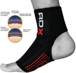 Auth RDX Neoprene Ankle Brace Support Pad Guard MMA Martial arts Foot