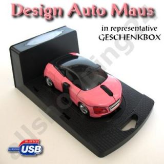 MINI USB MAUS in CAR DESIGN Gift Mouse PC Notebook PINK