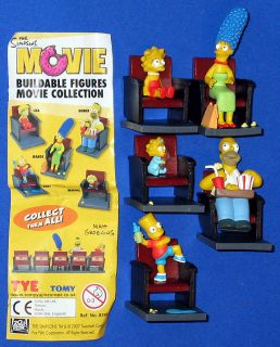 Simpsons 5 x Figuren Movie collection Tomy Satz