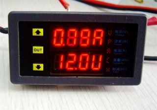 DC 8V 40V 100A Dual LED Display Voltmeter Ammeter Voltage AMP Power
