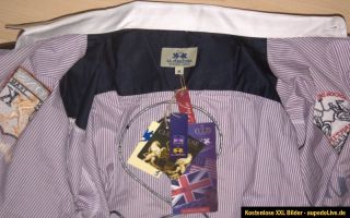 LA MARTINA „England Polo Season“ Hemd, lila/weiß gestreift, edel