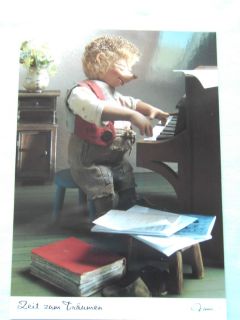 Mecki Postkarte AK 563 Klavierspieler