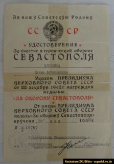 UDSSR/CCCP Sovjet Orden/Medaille DOK  Für die Verteidigung