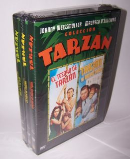 Tarzan 3 DVD Collection 6 Filme Johnny Weissmüller,Affenmensch,Sohn