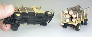 Weinert H0 Metall Bausatz gebaut Vomag Diesel LKW Holztransporter mit