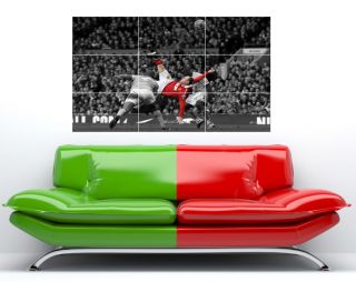 Wayne Rooney Over Head Kick Manchester United Large Wall Art Poster