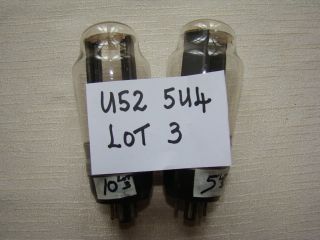 Pair of U52 5U4G CV575 tubes Leak Kalee western electric amplifiers
